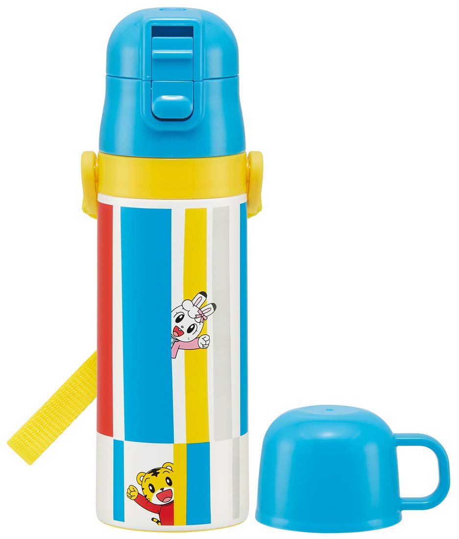 

Skater Stainless Steel Water 430ml with Shimajiro SKDC4 Kids 2-Way Bottle, Cup, Design,