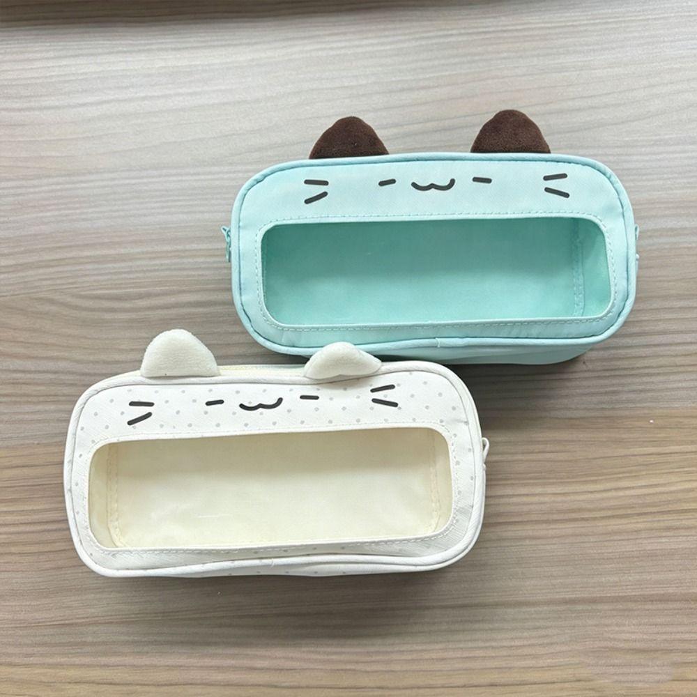 With Ita Display Window Pencil Case Double Layers Stationery Bag Pencil Pouch  Students