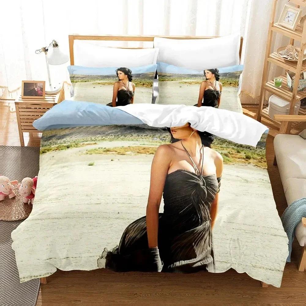Famous female singer S-Selena G-Gomez Print Bedding Sets Bed Supplies Set Duvet Cover Bed Comforter Set Bedding Set Luxury Gift