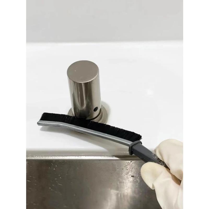 1/4 Pack Crevice Brush Multi-Functional Hard-Bristled Long Toilet Cleaning Artifact Dead Corner Toilet Bathroom Long-Handled Groove Kitchen Shoe Brush