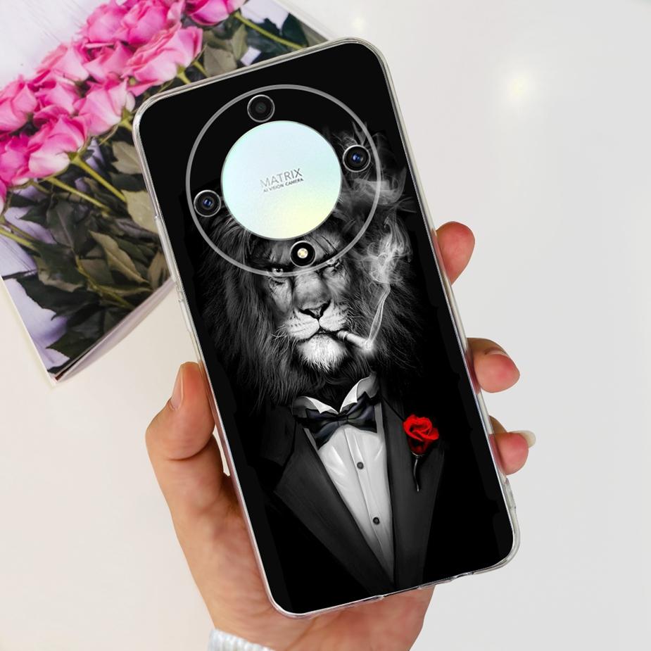 For Honor Magic 6 Lite Case Stylish Painted Back Cover Soft Silicone Phone Case For Honor X9b HonorX9b Magic6 Lite Fundas Bumper