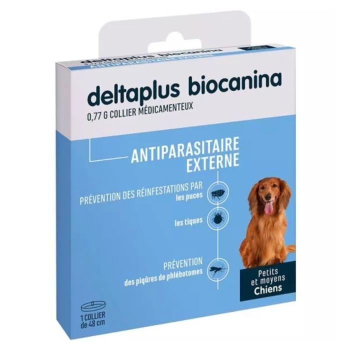 Biocanina - Collier Antiparasitaire Deltaplus Petit et Moyen Chien, 48cm