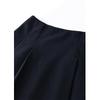 2025 Autumn/Winter Women's Wool Dark Blue A-Line Skirt: High-End, Slimming, Mid-Length