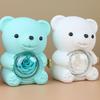 Romance Bear Gift Box with Preserved Rose Elegant for Valentine's Day Mother's Day Weddings Anniversaries Various Color