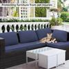 Outdoor Stretch Patio Sofa Cushion Covers Protector Stretch Removable Sofa Slipcover for Bedroom Office Living Room Home
