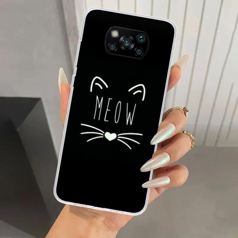 

Cat Cute Kitten Cartoon Phone Case for Xiaomi Poco X5 X6 X7 Pro F7 Ultra M7 Redmi 15 15C 13 13C 12 12C 10 10A 10C 9 9A 9C 9T She Xiaomi Poco F7 Ultra