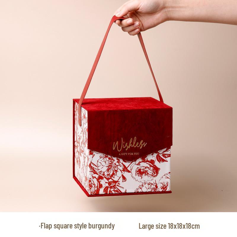 Velvet Handheld Wedding Gift Box for Bridesmaids