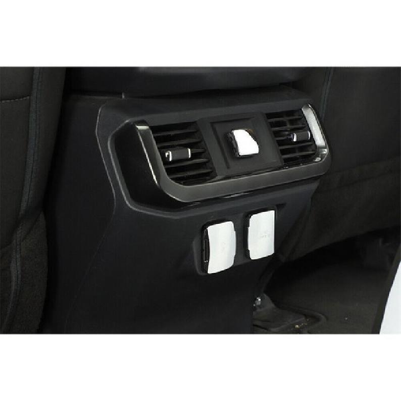 5X Front Rear Central Electric Power Socket Cover Tirm For Ford F150 21+ Chrome