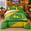 Set Biancheria da Letto Stampato 3 Pezzi Motivo John Deere Lenzuolo Federa per Decorazione Camera da Letto
