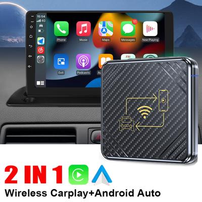 2 In 1 Wifi CarPlay Box Android Auto Adapt For Wired CarPlay Display To Wireless Smart Box Linux System OEM Upgrade