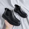 Autumn Muffin Platform Chelsea Short Boots Men'S Fashion Boots British Velvet Martin Boots 3111-R
