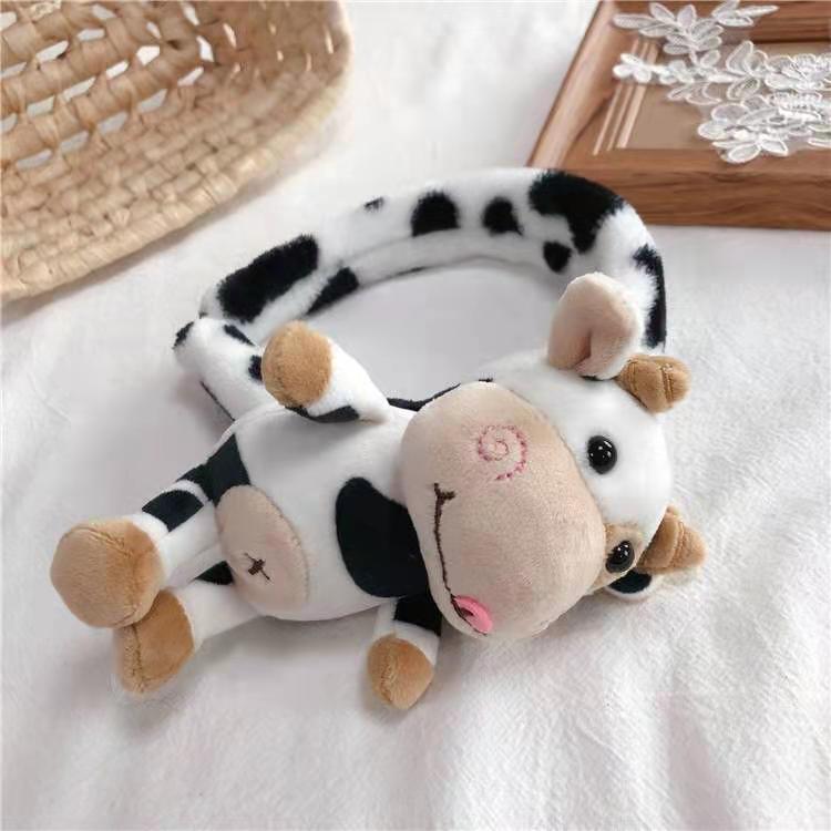 New Cute Cow Dolls Plush Toy Bags Pendant Keychain Accessories Accessories