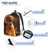 Fashion Demon Slayer Backpack shounen manga Mochilas Snack Storage Hiking Retro Washable Rucksack