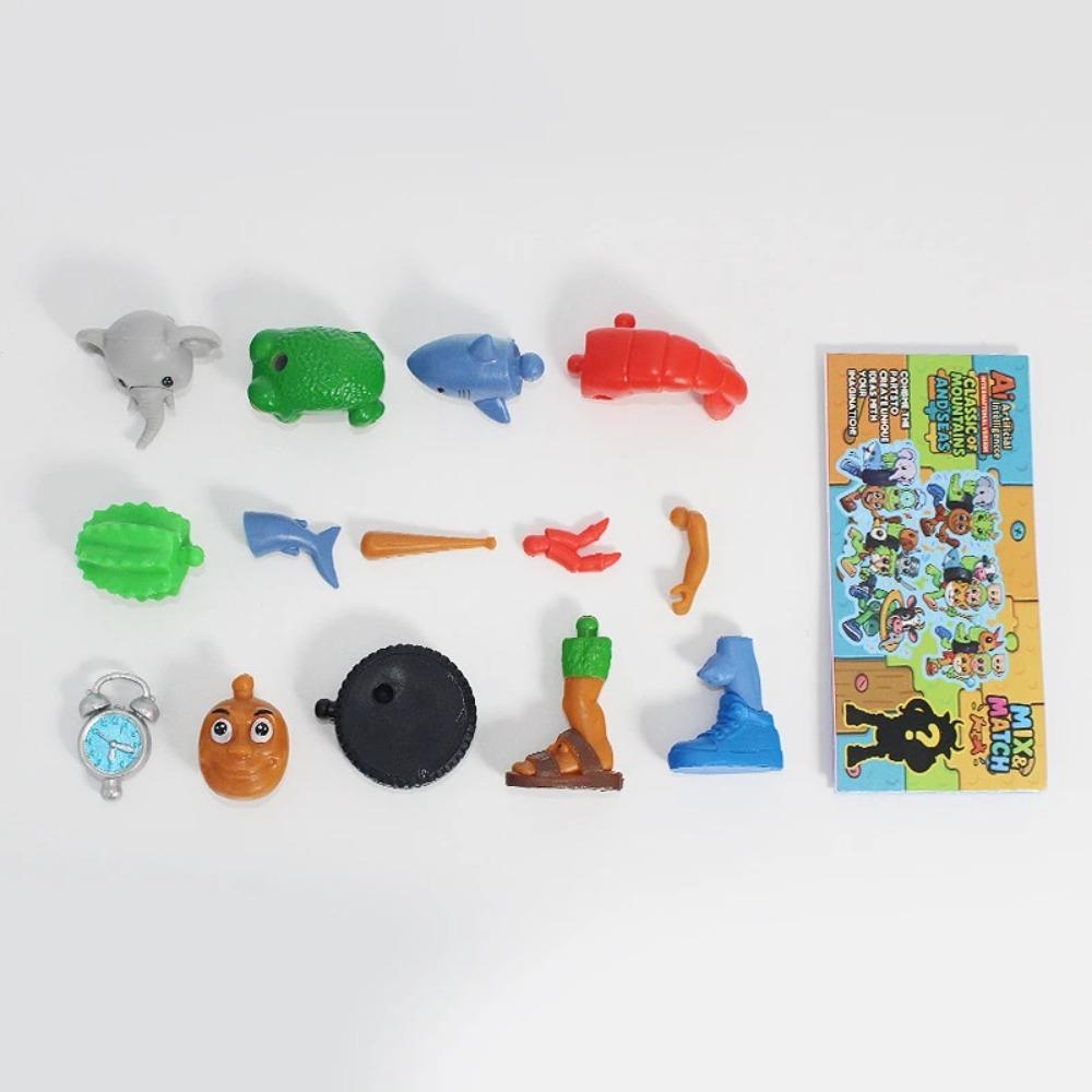 Creative Mini Diy Italian Brainrot Figurine Toys Cute Disassembly Assembly Fusion Model Desk Ornaments Children Birthday Gift