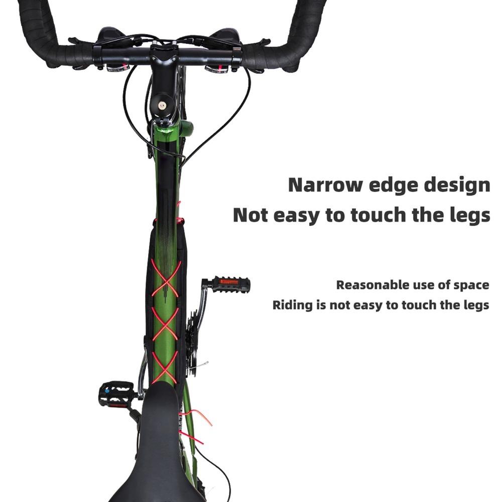 Large Capacity Bicycle Triangle Bag Nylon Bike Under Tube Bag Bike Storage Bag  Cycling Gear S