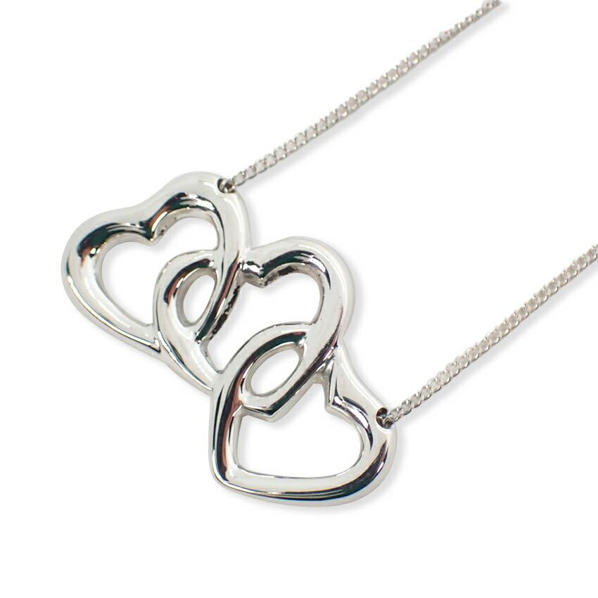 

[Used] TIFFANY/Tiffany 925 Triple Heart Pendant/Necklace/g460-50