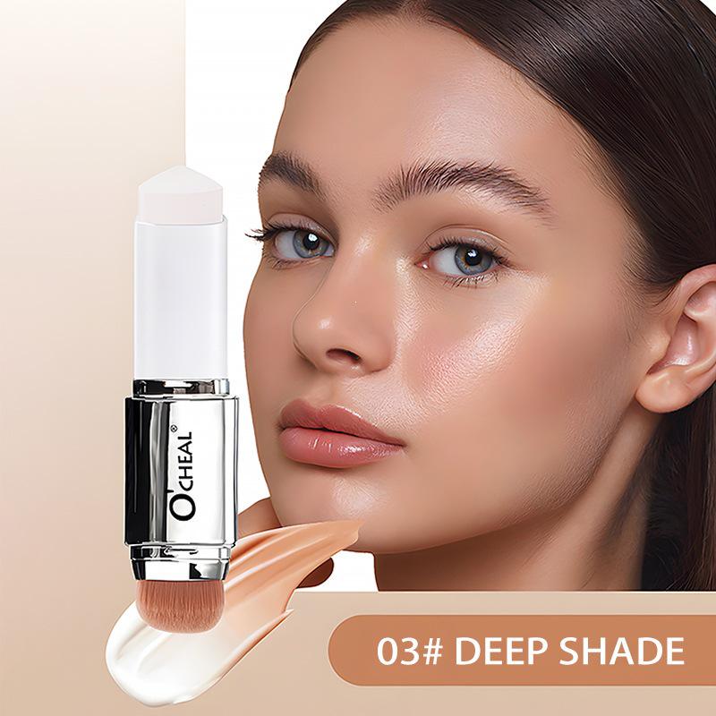 OCHEAL Stick Fondotinta e Correttore Full Coverage che Cambia Colore con Pennello