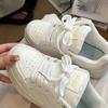 2025 Unisex Thick-Soled White Sneakers - Trendy and Versatile Casual Skate Shoes