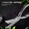 BBQ Rib Skinner Tool Stainless Steel Rib Membrane Remover with Comfort Ergonomic Handle for Outdoor Grilling