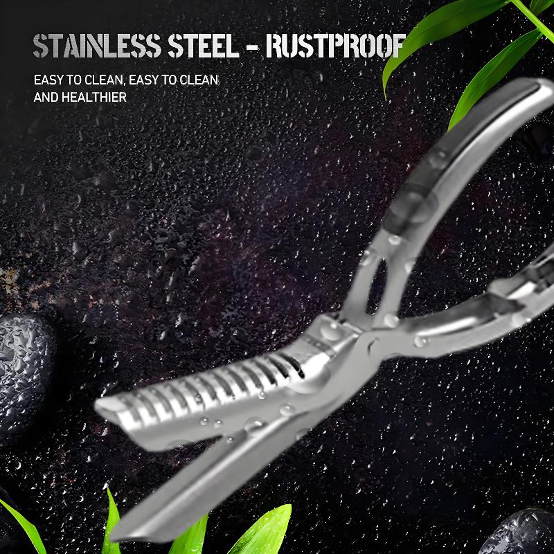 BBQ Rib Skinner Tool Stainless Steel Rib Membrane Remover with Comfort Ergonomic Handle for Outdoor Grilling