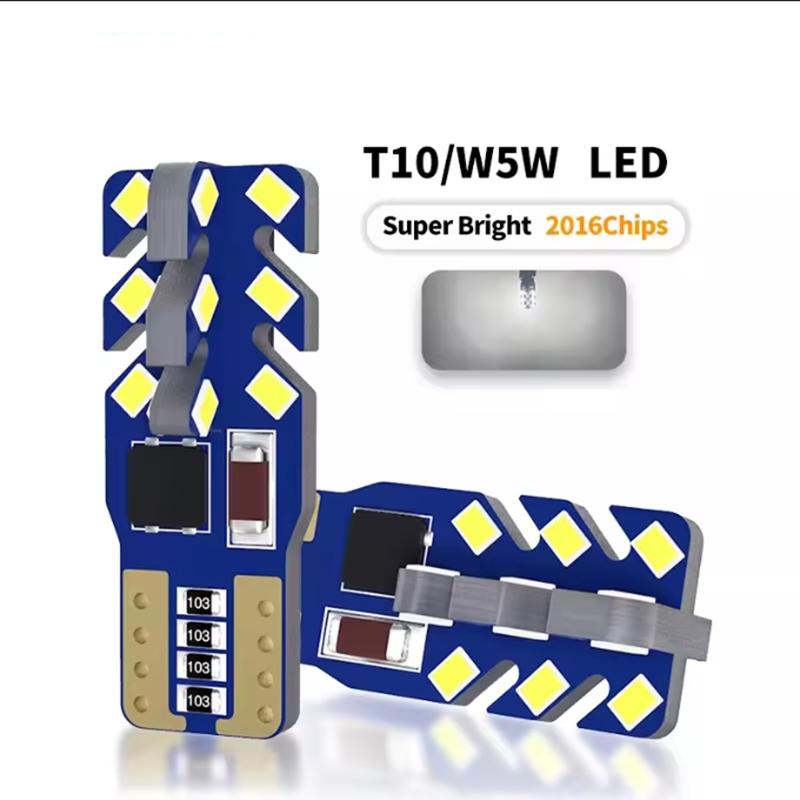T10 Led Canbus W5W Led Bulbs WY5W 168 194 Error Free Car Interior Lights Dome License Plate Clearance Lamp 6000K White 12V