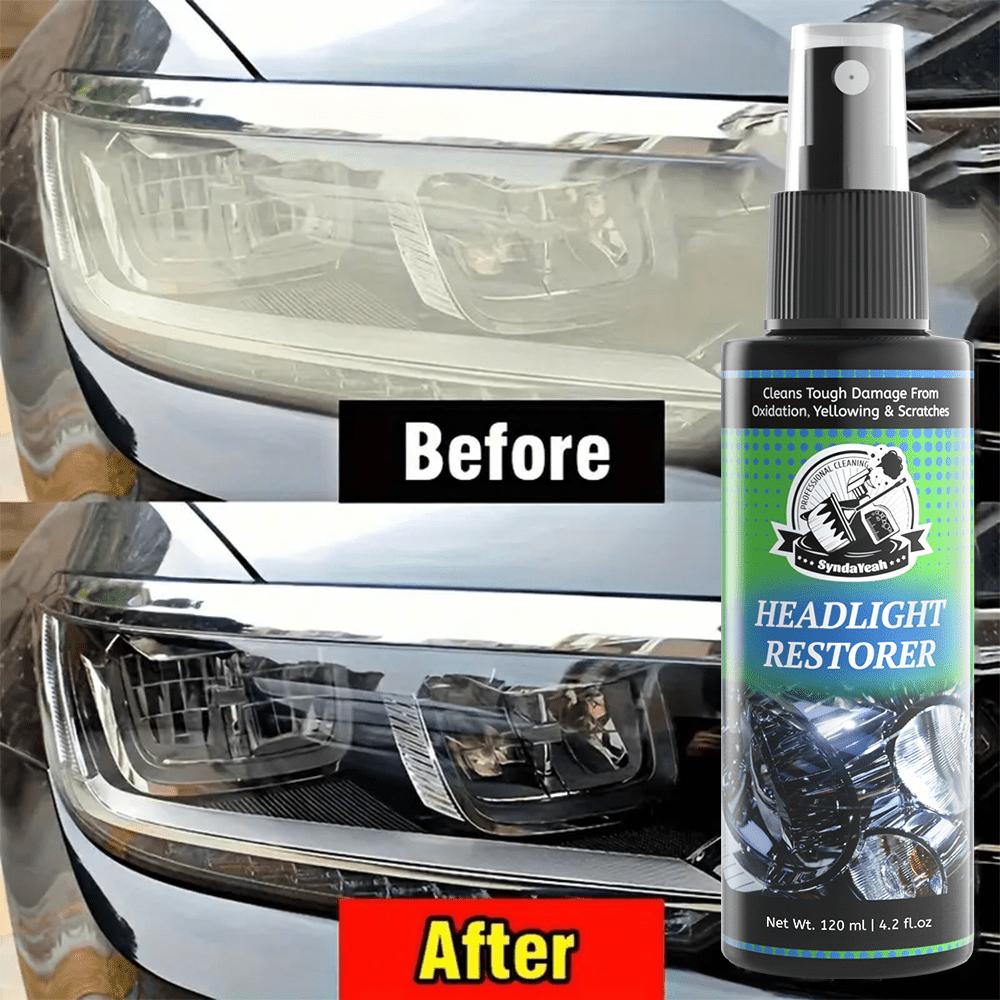 Scheinwerfer-Restaurations-Set Spray Auto Scheinwerfer Reparatur Politur Reiniger Stelle trübe vergilbte Linse wieder klar