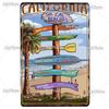 Surf Metall Zeichen Vintage Plaque Zinn Zeichen Wand Dekor Für Beach Club Mann Höhle Metall Platte Große Welle Poster