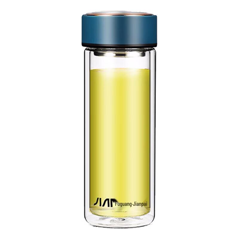 Fuguang Siming 420ml Double-Wall Glass Tea Infuser Cup