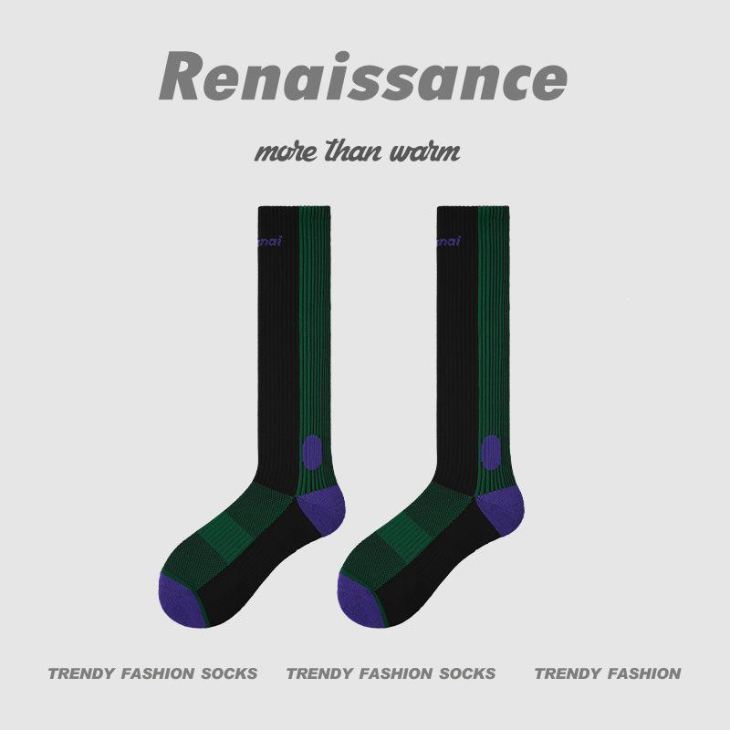 Renaissance Women's Compression Socks for Fitness and Marathon - Enhance Muscle Function with Long Calf Design