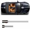 Universal Car Hood Decal Vinyl Stripe Stickers Black Car Head Decor Waterproof