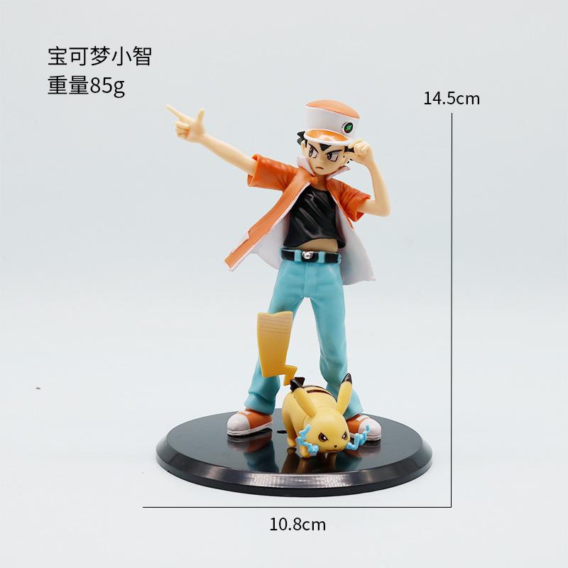 Anime Pokemon Ash Ketchum Figure Action Figures PVC Adult Collection Model Toy Gift