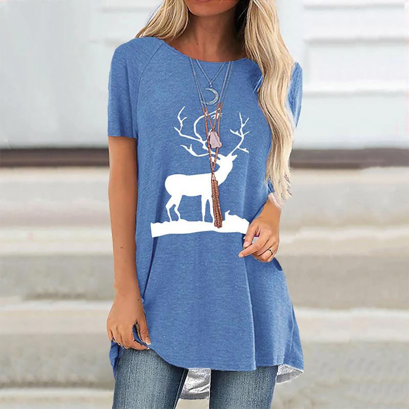 Vintage Raglan Sleeves Fashion T Shirts Ladies Casual Beautiful Ladies Printed Short Sleeves Comfortable Tops XS-8XL