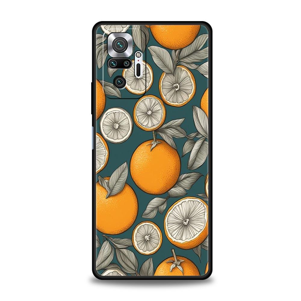 Summer Fresh Fruit Lemon Print Phone Case Cover for Redmi 14C 10C Note 15 14 13 12 10 11 K40 Pro Plus Shockproof Soft TPU Shell
