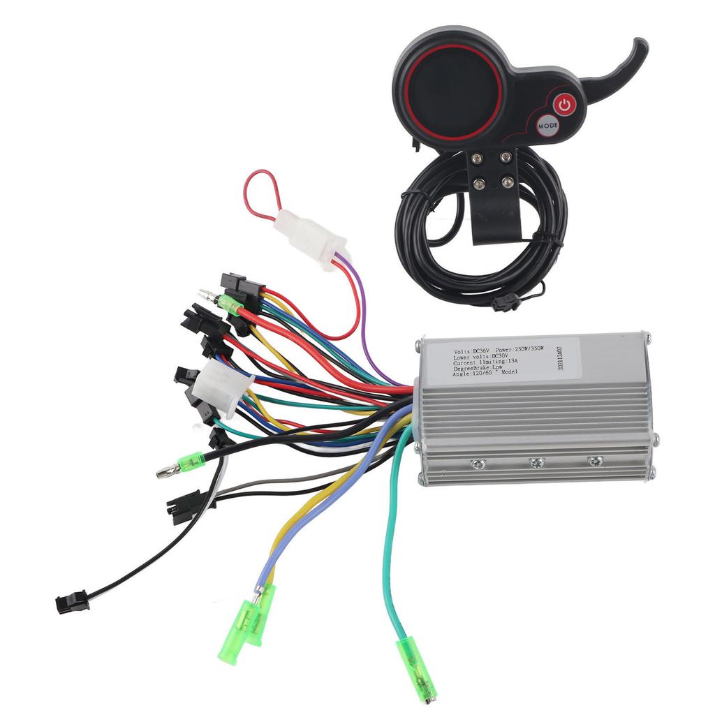 Controller LCD Display Bedienfeld mit Schaltschalter Zubehör für Elektrofahrrad Roller 36V