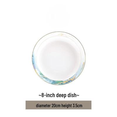 Wuhe Jingdezhen Nordic Ceramic 8-inch Deep Plate
