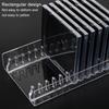 Clear Acrylic CDs Holder, Desktop Organizers Rack for 12 Standard CDs Case, Slip Resistant Base