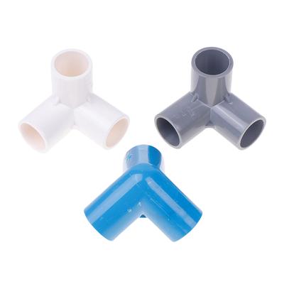 10Pcs Pvc Elbow 3 Way Pipe Fittings Pvc Garden Right Angle Tee Corner Joint Tent Feet Corner Center Connector