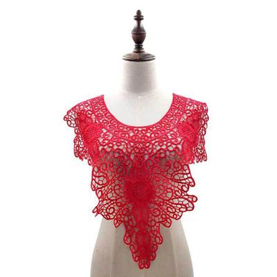 Floral Collar Embroidery Lace Neckline Wedding Dress DIY Sewing Applique Patch
