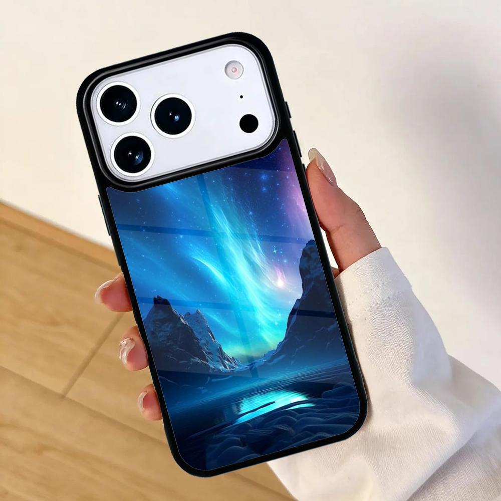 Arctic Snow Northern Lights Mobile Phone Case for IPhone 17 AIR 16pro Max 15 14 13 12 11 Bumper Cover