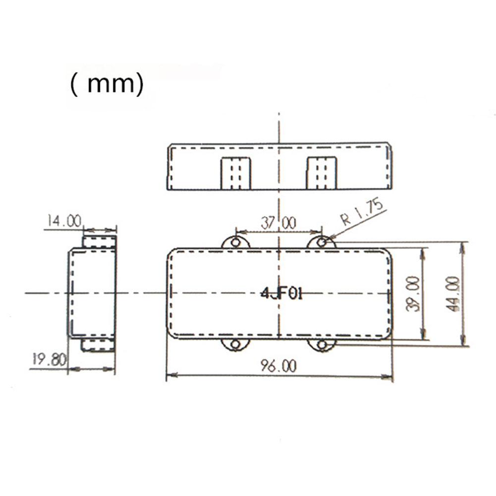 10*4*2cm Guitar Pickup Covers Sealed Humbucker Cover