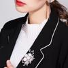 Exquisite Imitation Pearl Rhinestone Flower Brooches for Women Lapel Pins Wedding Party Jewelry Gifts