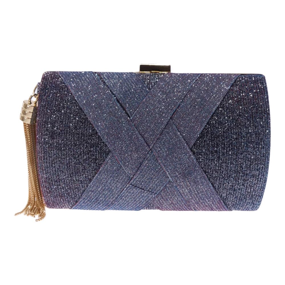 GRAXIA Cabaret Clutch Bag for Women, Party Bag, Wedding, Reception, Guest, Glitter, Shoulder Chain, Chain Handle, Gold