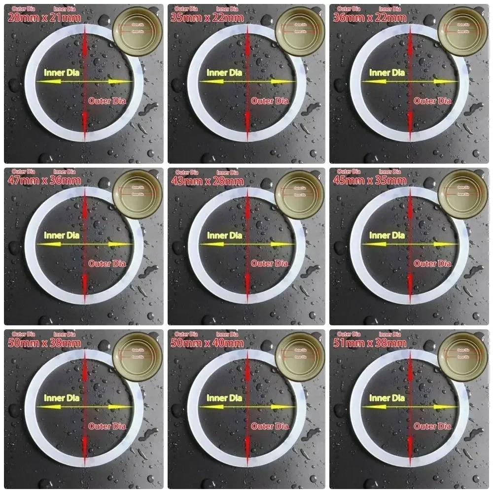 1Pcs Waterproof Silicone Sealing Ring Water Cup Accessory Food Grade Rubber Ring Insulation Cup Universal Leak-proof Gasket