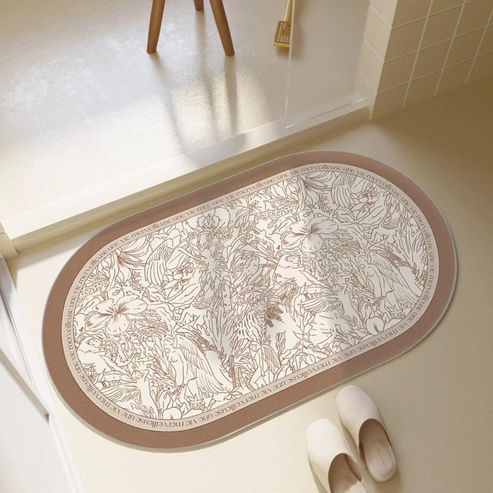 American Style Kitchen Floor Mat Non-slip Washable Household Long Rugs Water-absorbing Oil-absorbing Pad Premium Kitchen Carpet