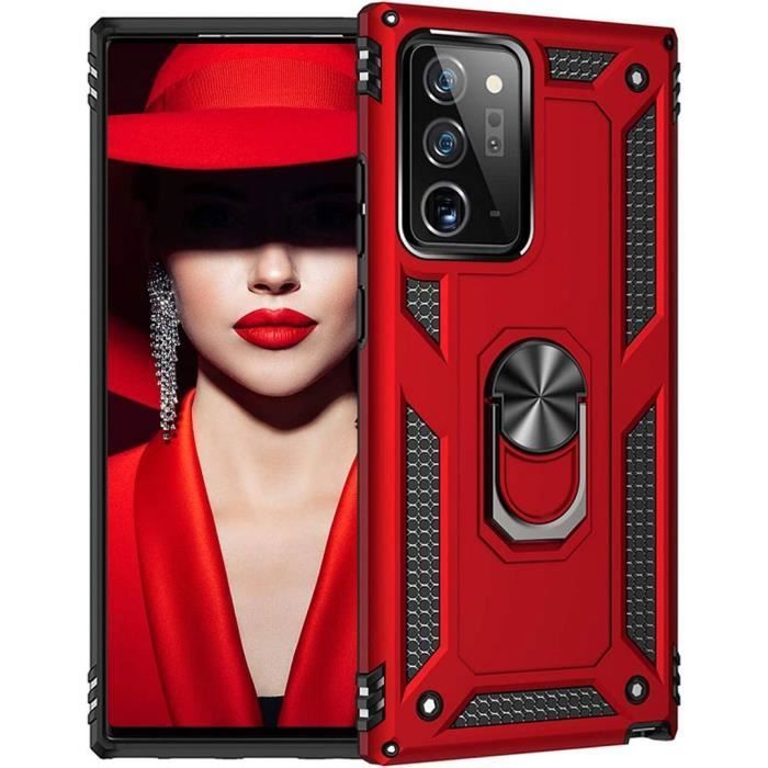 Coque de Protection - PROSHOP - Samsung Note 20 Ultra - Rigide - Rouge - Style Armée