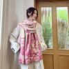 Elegant New Chinese Style Imitation Cashmere Scarf for Women High End Fashion Autumn and Winter Warm Scarf High End Cold-proof Plus Velvet Shawl
