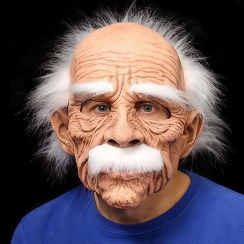 Nuova Maschera Vecchio Nonno Nonna Maschera Testa Vecchio Uomo Offerta per Feste Cosplay Spaventoso Oggetti di Scena Maschera Cosplay Terrore Divertente Oggetto di Scena Maschere in Lattice