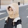 Children's hats, winter boys and girls outdoor warmth, fleece neck protection, scarf, mask, integrated pullover hat