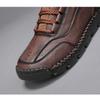 Men's High-top Casual Sneakers Handmade Leather Shoes Plus Size 39-48 Spring & Autumn