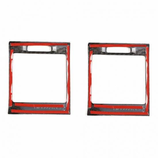 For Benz G-Class 13-2018 Car Console L&R ABS Carbon Fiber Vent Cover Air Outlet